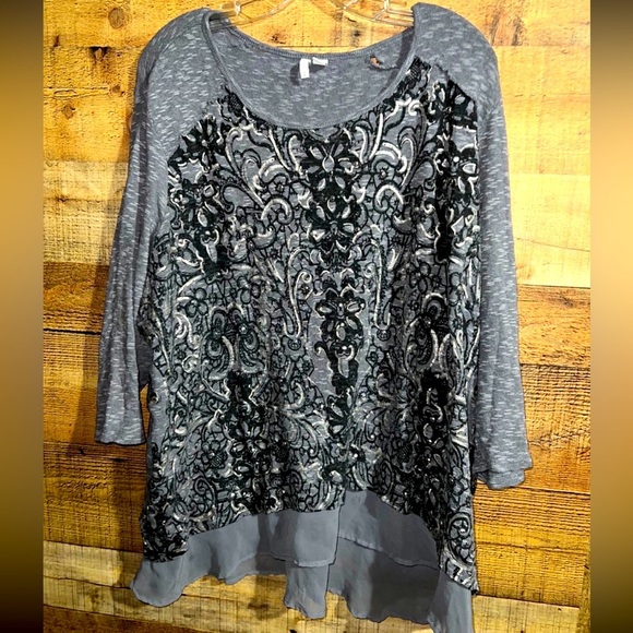 Cato flowy sequin top - Picture 1 of 5